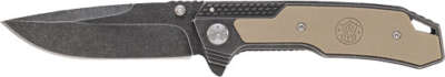 Smith & Wesson S&Amp;W Stonewash Drop Point 3.6" - Blade W/ S&Amp;W Logo In G10 Hndl OEM Part