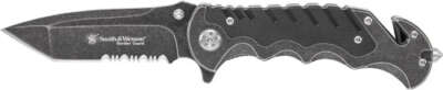 Smith & Wesson S&Amp;W Knife Border Guard 3.5" - Blade W/Strap Cutter/Gls Brekr OEM Part