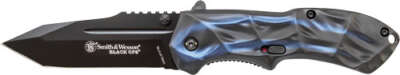 Smith & Wesson S&Amp;W Knife Black Ops 3Rd Gen. - Blue Handle Tanto Magic Assist OEM Part
