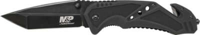 Smith & Wesson S&Amp;W Knife Clip Folder 3.8" - Blade Black W/ Strap Cutter OEM Part