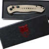 Cobratec Diablo Side Button - Auto 3" D2 FDE/Stnwsh BLK Bld