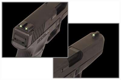 TRUGLO SIGHT SET FOR GLOCK .45 - 10MM TRITIUM FIXED