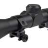 TRUGLO SCOPE BUCKLINE 4X32MM - DUPLEX BLACK W/WEAVER RINGS