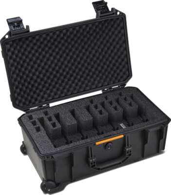 PELICAN VAULT V525PF7 LARGE- - 7 PISTOL CSE PRE CUT FOAM BLK