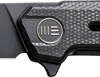 WE KNIFE NAVO 3.25" BLACK - CANVAS MICARTA STONEWASH