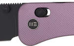 We Knife Banter 2 2.87" Purple - Aluminum/BLK Stnwash Crossbar