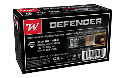 Winchester Defender 12 Gauge 2.75" 3-00/1oz  Shotshells 25rd