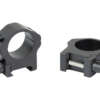Warne Maxima 1" Hrz QD Med Rings BLK