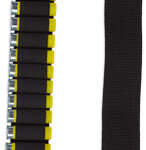 BULLDOG SHOTGUN AMMO BANDOLIER - HOLDS 20 SHELLS 2" WEBBING BLK
