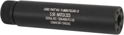 Guntec AR-15 Fake Suppressor - 5.5" 1/2X28 Threads Black