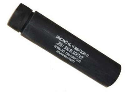 Guntec Ar308 Fake Suppressor - 5.5" 5/8X24 Threads Black