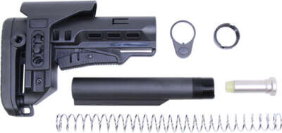 Guntec Multi Cal Collapsible - Stock Set W/Adj Cheek Riser