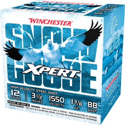 WINCHESTER SNOW GOOSE 12GA - 3.5" 1-3/8OZ #BB 25RD 10BX/CS
