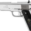 IVER JOHNSON 1911A1 38 SUPER - 5" FS 9RD CHROME BLACK PEARL