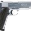IVER JOHNSON 1911A1 38 SUPER - 5" FS 9RD CHROME BLACK WOOD