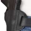 Bulldog Belt Slide Holster BLK - Rh Small Frame Revolvers 2-4"