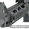 Utg Rail Picatinny AR-15 7" - 2-Pc Drop-In Carbine Length