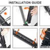 Utg Rail Picatinny AR-15 9" - 2-Pc Drop-In Mid-Length