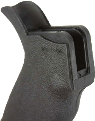 J&E TEXTURED RUBBERED PISTOL - GRIP W/STORAGE BLACK