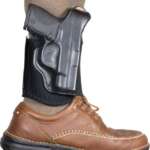 DESANTIS DIEHARD ANKLE HOLSTER - RH LEATHER S&W J 2-2.25 BLACK