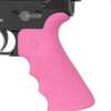 HOGUE AR-15 BEAVERTAIL GRIP - W/FINGER GROOVES PINK