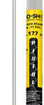 PRO SHOT STAINLESS 1PC PISTOL - CLEANING ROD 12" .17 CAL W/JAG