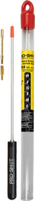PRO SHOT STAINLESS 1PC PISTOL - CLEANING ROD 8" .22 CAL & UP