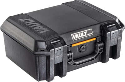 PELICAN VAULT V300 LARGE- - 5 PISTOL CSE PRE CUT FOAM BLK