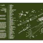 TEKMAT ARMORERS BENCH MAT - 12"X36" M1 GARAND OLIVE DRAB