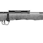 SAVAGE ARMS B17 17HMR BL/GRY 18" CARBON TB