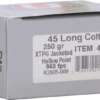 UNDERWOOD 45 LC 250GR - XTP JHP 20RD 10BX/CS