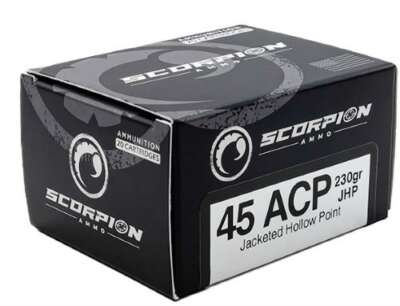 SCORPION 45ACP - 230GR JHP 20RD 10BX/CS