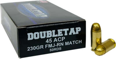 DOUBLETAP 45ACP 230GR FMJ-RN - MATCH 50RD 20BX/CS