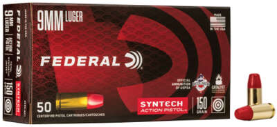 FEDERAL AE ACTION PISTOL 9MM - 150GR TSJ FN 50RD 10BX/CS