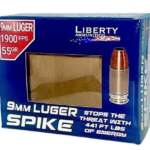 LIBERTY SPIKE 9MM 55GR - COPPR HP 20RD 50BX/CS