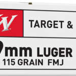 WINCHESTER USA 9MM LUGER - 115GR FMJ 100RD 10BX/CS