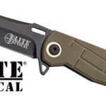 MC ELITE TACTICAL READINESS - 3.5" DROP POINT FLDR FDE/BLK