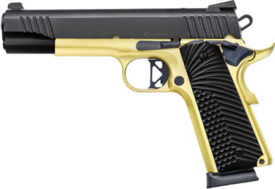 CHIAPPA 1911 SUPERIOR GRADE - 45ACP 5" 8RD BLACK/GOLD