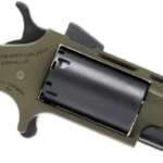 NAA HUNTSMAN MINI-REVOLVR - 22LR/22WMR 2" FIXED OD GRN