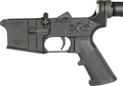 ONE HORSE AR15 COMPLETE LOWER - RECEIVER ALUMINUM BLACK