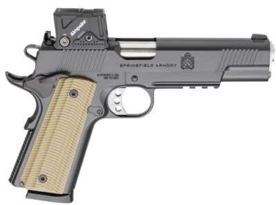 SPRINGFIELD 1911 OPERATOR AOS - 45ACP 5" 8RD BLACK W/COA OPTIC