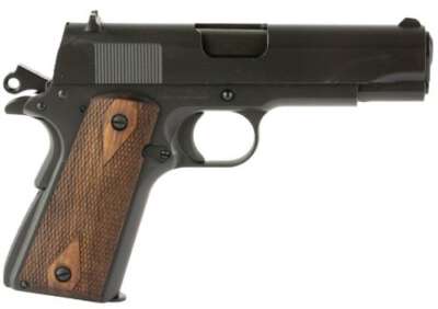TISAS 1911 TANK COMMANDR 9MM - 4.25" BBL WOOD GRIP 9RD BLACK