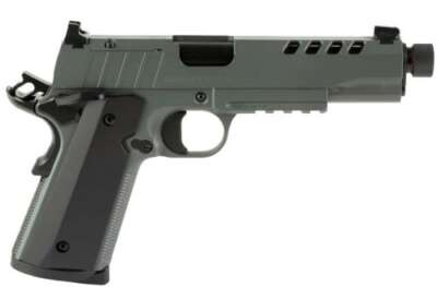 TISAS 1911 NIGHT STALKER 45ACP - 5" THREADED BBL 8RD BLACK/GRY