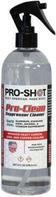 PRO SHOT PRO-CLEAN SUPPRESSOR - CLEANER 16OZ SPRAY BOTTLE