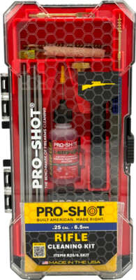 PRO SHOT RIFLE CLEANING KIT - .25/6.5MM