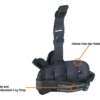 UTG HOLSTER SPECIAL OPS LEFT - HAND TACTICAL LEG HOLSTER BLK