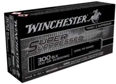 WINCHESTER SUPPRESSED 300 AAC - 200GR FMJ 125RD 6BX/CS