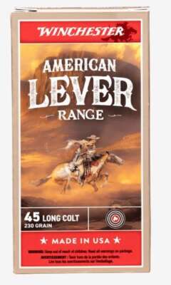 WINCHESTER AMERICAN LEVER - 45 LC 250GR LEAD 50BX/CS