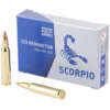 SCORPIO AMMO 223REM 55GR FMJ 20/1000