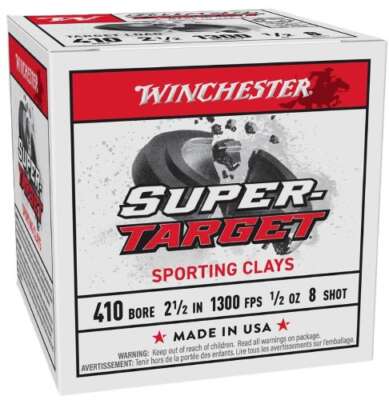 WINCHESTER TARGET 410  2-1/2" - 1/2OZ #8 250RD CASE